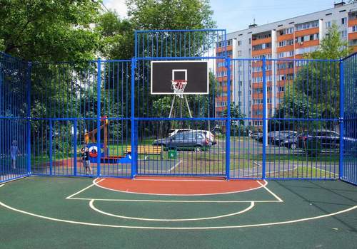 Забор Protect для баскетбольной площадки в Елабуге
